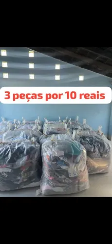 Garimpo de roupas para donas de brecho 3 peças por 10 reais