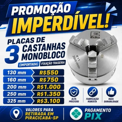 Placas para Torno Importada