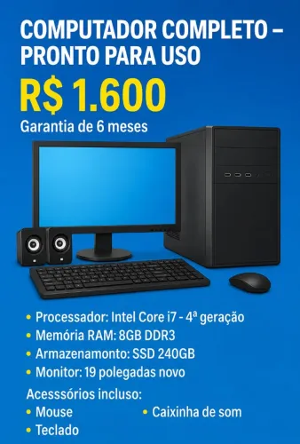 Computador completo i7 4 geração 