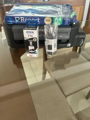 Impressora epsonM105 monocromática (+ pacote de folha A4+ tinta lacrada)