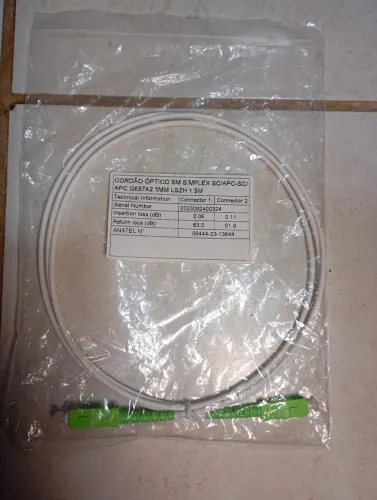 Cordão óptico SM simplex