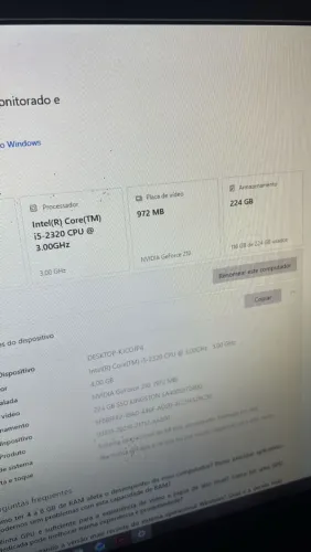 Pc gamer entrada aceito troca 