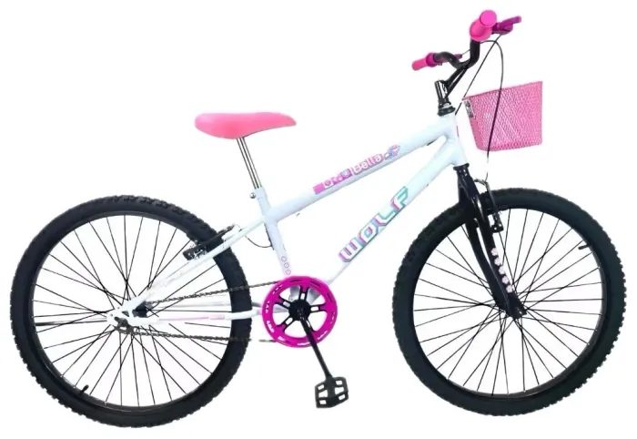 BICICLETA INFANTIL ARO 24 MTB FEMININA