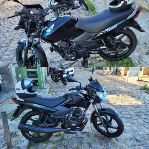TVS 110 Mottu em dias no ponto de transferir