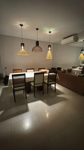 Conjunto de luminárias para mesa de jantar