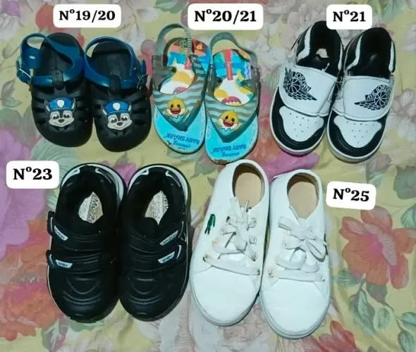 Lote sapatos menino