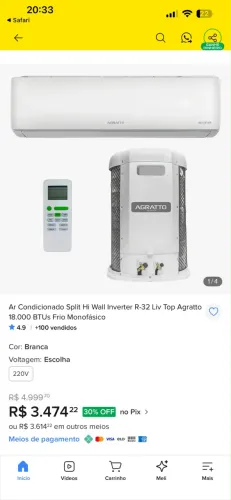 AR CONDICIONADOR DE AR SPLIT HI-WALL