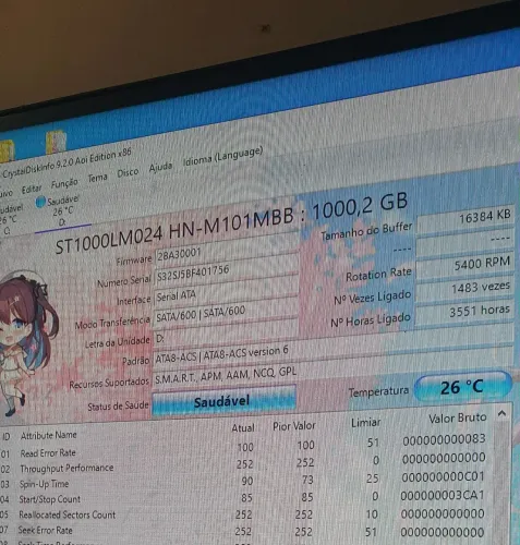 Hd 1tb Saudável