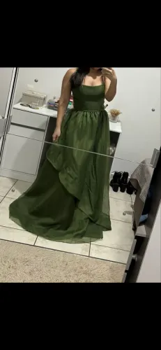Vestido de festa Verde Oliva