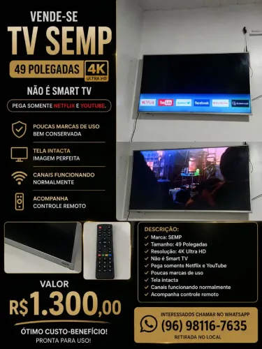 Vendo TV 49p.