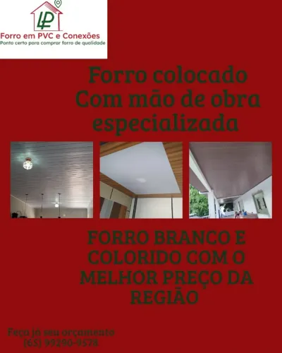 Forro em pvc branco