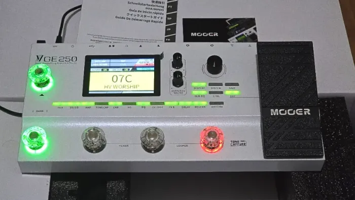 Pedaleira Mooer GE250 Multi Efeitos Guitarra - NÃO FAÇO TROCAS