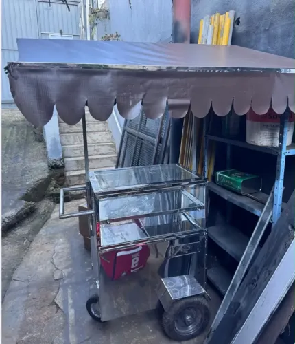 Carrinho Refrigerador com Placas de gelol - Perfeiot para doces, Festival de fatias