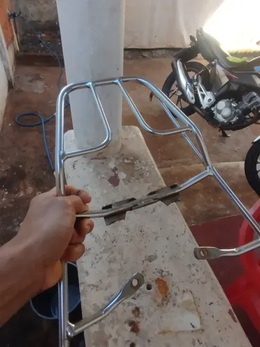 Garupa churrasqueira para moto