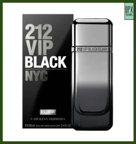 Perfume 212 Vip Black Elixir 100ml EDP (Original, Adipec)