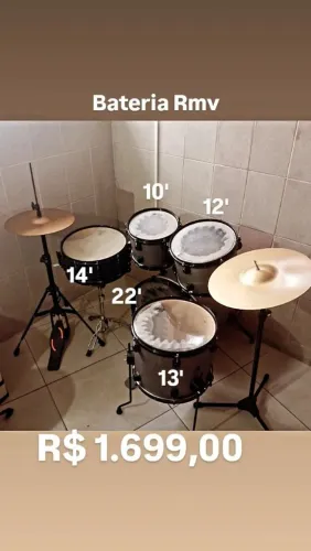 Bateria Acústica Rmv