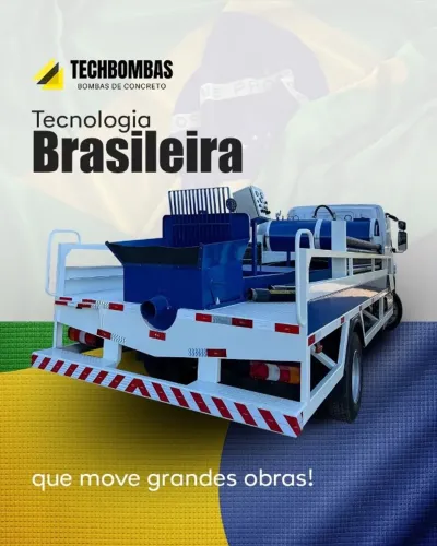 BOMBA DE CONCRETO TECHBOMBAS T1000 - A MAIS POTENTE DA CATEORIA!