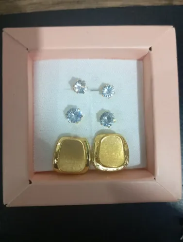 Trio de Brindo banhado a Ouro 18k