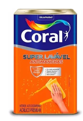 Tinta Superlavavel Coral 18L - lacrada