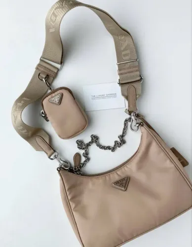 Bolsa prada bege 