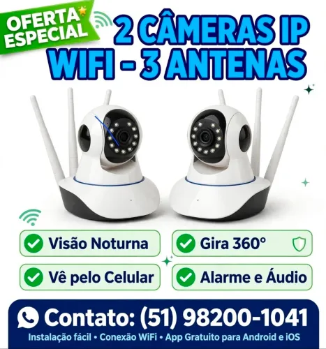 Câmera Wi-Fi / DUAS POR R$ 99