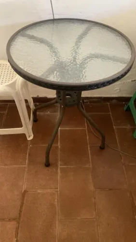 Mesa de vidro elegante