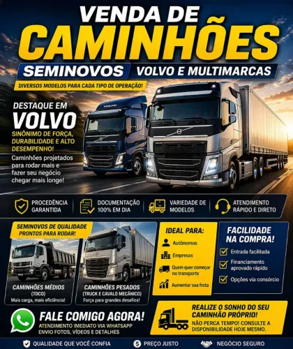 Caminhões semi novos 