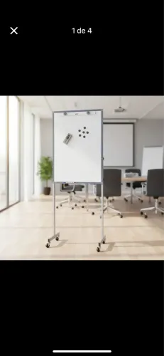 Quadro branco flip Chart com folhas 
