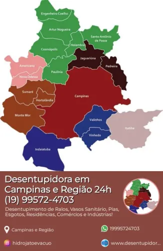 Desentupidora 24h em Campinas e Região