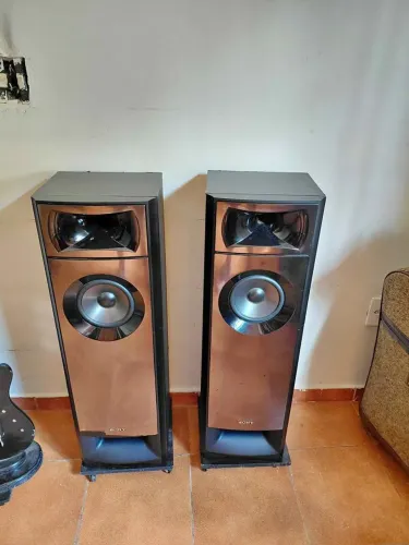 Par de Caixa de som Torres SS-MSP3M do Home Theater Sony Muteki 185 RMS cada funcionando