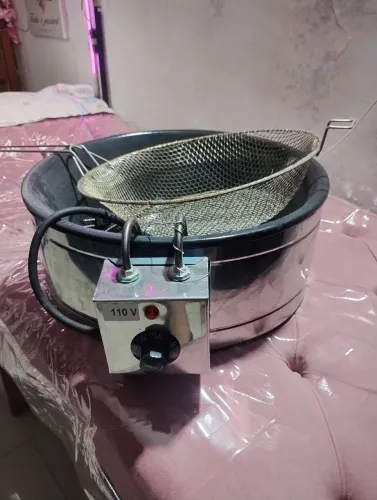 Tacho elétrico fritadeira de salgados