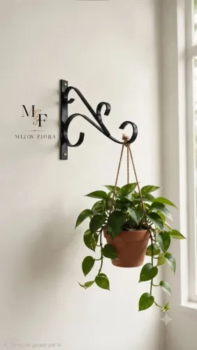 Suporte de parede para plantas em ferro/ aço rústico decorativo
