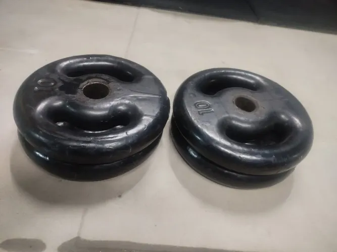 Anilhas 10kg emborrachadas