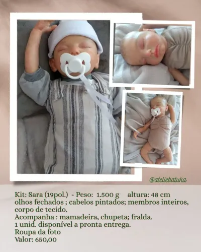 Bebê reborn menino realista