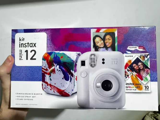 kit instax mini 12 lilas spray art