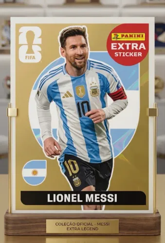 Figurinha Legend Messi Ouro / Gold
