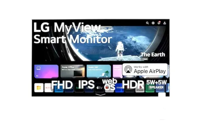 Monitor / TV LG Myview Smart Tela IPS 32" FHD HDR10 WebOs Air Play 2 Branco 32SR50F-W