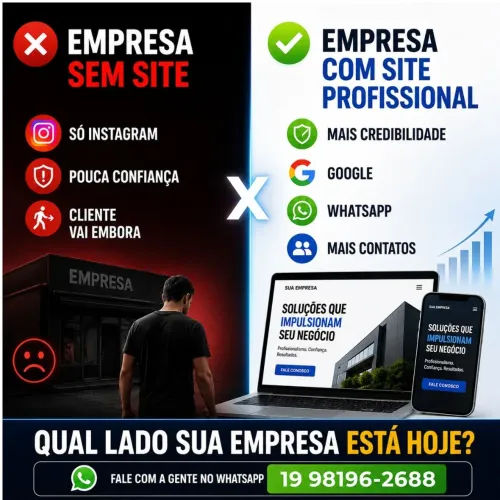 ? Site Profissional para Empresas | Passe Mais Credibilidade e Conquiste Mais Clientes