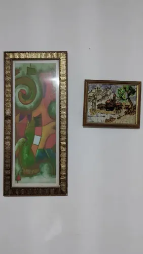 Quadro Decorativo Arte Abstrata Colorida + Quadro Brinde