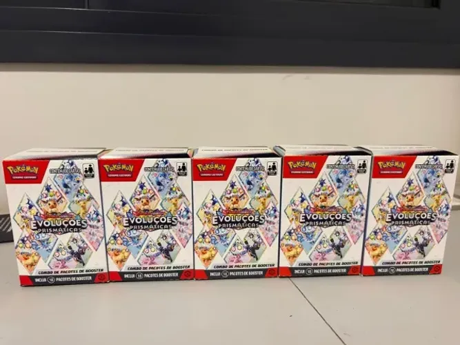 Kit 5 Mini box / Combo de pacotes Evoluções Prismáticas - FRETE GRATIS