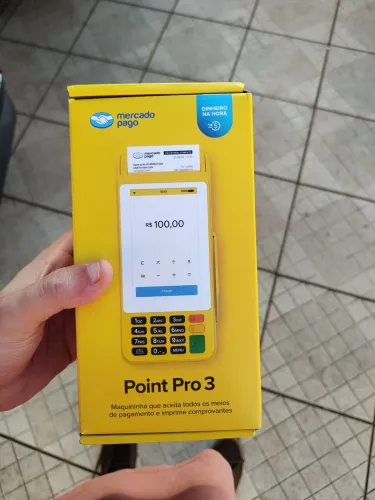 Maquininha point pro 3 nova na caixa