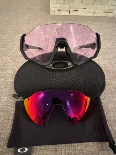 Óculos Oakley Flight Jacket Preto