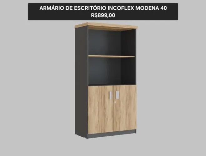 ARMÁRIO DE ESCRITÓRIO INCOFLEX MODENA 40