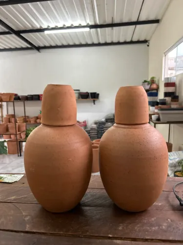 Par de Moringa de Barro 