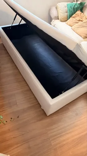 Cama Box Baú Solteiro Ortobom ? Branca
