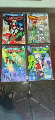 HQ Arlequina - Lote com 12 Revistas - DC Renascimento Panini Comics