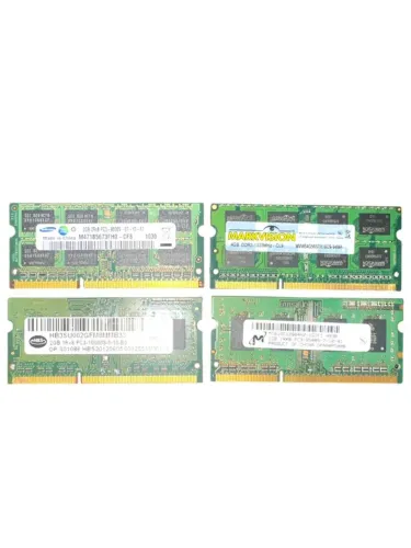 Kit Memórias RAM DDR3 para Notebook / MacBook - Funcionando