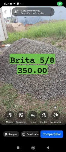 Brita areia barro 