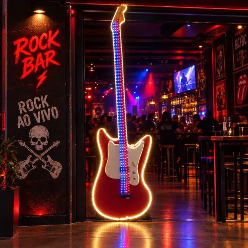 Essa Guitarra de 2,80 cm vai transformar seu ambiente para os amantes de Rock.