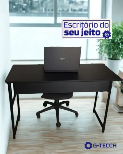 Mesa Industrial 1,1m NOVA Multiuso Reforçada para Computador Notebook de Estudo Escritório